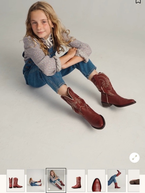 Tecovas Other - Tecovas Kids Burgundy Western Boots